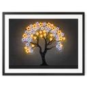 Póster árbol con estrellas | Neon Street Art - Mielu