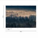 ForestInFog tapet i blåbeige - non-woven tapet Designwalls 2 - 2,55 x 3,5 m