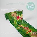 A.S. Création Lovely Kids Frise autocollante enfant - Vert, Multicolore