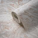 Naturinspireret plantemønster creme-beige tapet - non-woven tapet
