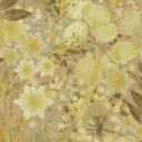 Ikke-vævet tapet, bladmotiv-tapet Secret Garden beige