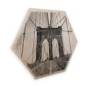 Hexagon Hout berkenfineer - Brooklyn Bridge