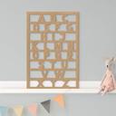 Alfabeto ABC Decoración en madera - MDF naturaleza