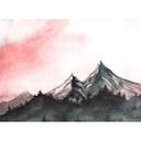 non-woven tapet Designwalls grå og hvid non-woven tapet Mountain Paint natur 