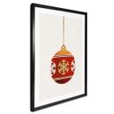Póster Kubistika - Adorno navideño con copos de nieve