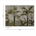 JungleConcret1 tapet i grågrøn - non-woven tapet Designwalls 2 - 2,55 x 3,5 m