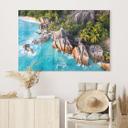 Acrylglas foto Tropische rotskust van de Seychellen - Colombo