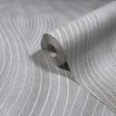Non-woven tapet i gråt bølgelook tekstur grafisk moderne 