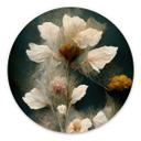 Transient blossoms - Treechild - rund – print på aluminium (Alu-Dibond)