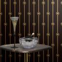 Versace Ikke-vævet tapet I Love Baroque fodliste Medusa sort guld luksus