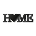 Akrylbogstaver HOME - Heart