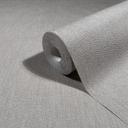 Papel pintado no tejido textura yeso aspecto liso mate en gris 