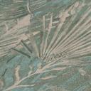 Jungle tapet grøn blå PVC-fri - non-woven tapet palmer petrol af A.S. Création 386382