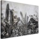 Canvasbillede, Jungle blade beton grå