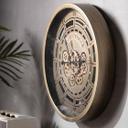 XL Steampunk Wanduhr mit Zahnrädern und offener Konstruktion | Vintage Metallic-Look | Ø46 cm