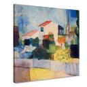 Lienzo Macke - La casa luminosa