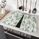 Kogeplade med grene og grønne blade - UN Designs