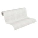 Bæredygtigt plaid tapet - landhus tapet non-woven plaid af A.S. Création Grey 386644