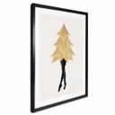 Póster Kubistika - Lady Gaga de Navidad