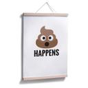 Póster - Emojione - Shit happens