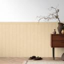 Beige træpanel tapet - Ikke-vævet tapet med lys og naturlig træstruktur