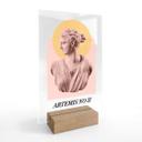 Akrylglas borddekoration Statue af gudinden Artemis - Grace Digital Art