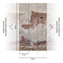 tapet betonvæg beige rød - non-woven tapet Industrial Livingwalls - mat og glat