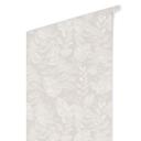 Tapet med mønster af planter, tropiske blade, beige - Bloomery Decor