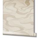 grafisk tapet, non-woven tapet Kumano beige