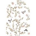 Wallsticker rundbue vægpanel rosenbusk med fugle - Kikki Belle - bred