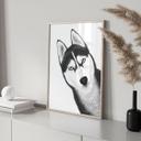 Póster Husky siberiano - retrato de perro - Korenkova