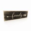Houten Bordje - Family