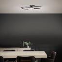 Deckenleuchte Chloe, schwarz, 52 x 30 cm, Metall LED-Deckenleuchte, dimmbar