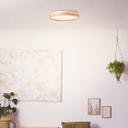 Deckenleuchte Alea, beige, Ø 39,5 cm, Holz Deckenlampe