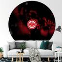 Fototapet - Rundt Eintracht Frankfurt - Fans Retro Mønster  - vliesetapet/selvklæbende non-woven tap