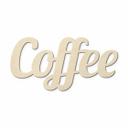 Coffee - bogstaver i træ