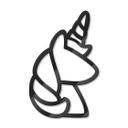 Decoración acrílica Unicornio
