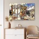 Tableau sur verre  Zamart - La rencontre de Kandinsky et de Berlin Brandebourg