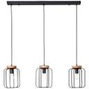 Pendelleuchte Rosalie, braun, 130 x 100 cm, Holz Pendellampe
