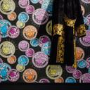 Versace tapet i farverigt og sort non-woven tapet medusa hoved luksus design tapet