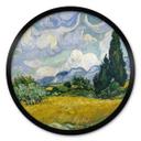 Póster van Gogh - Campo de trigo con cipreses - Redondo