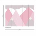 KidsMountains2 bjergtapet i gråhvid - non-woven tapet Designwalls 2 - 2,55 x 3,5 m