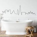 Sticker mural Paris Skyline ligne