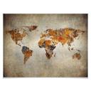 Plakat - Verdenskort - Shabby Chic