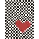 Fotomural de ilusión óptica: corazón en estilo píxel - Kerr-Dineen