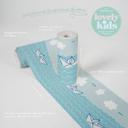 A.S. Création Lovely Kids Frise autocollante enfant - Bleu, Blanc