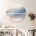 Tableau sur verre Davidsson - Lac et montagnes en harmonie pittoresque