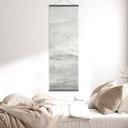 Textielposter Mistig berglandschap Aquarel - Ms Tiff - Panorama