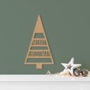 Decoración en madera - Árbol de Navidad Feliz Navidad - MDF naturaleza