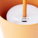 Tischleuchte Cosy, orange, 10 x 37 cm, Metall Tischlampe